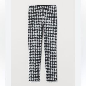 H&M slim houndstooth pull on pant